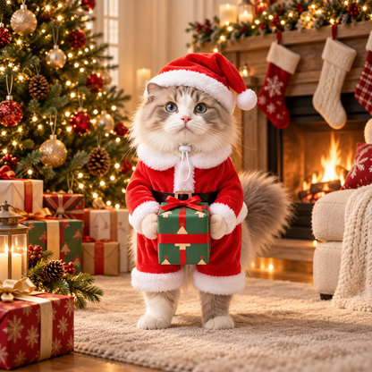 Merry Meow™ Christmas Gift Santa Outfit