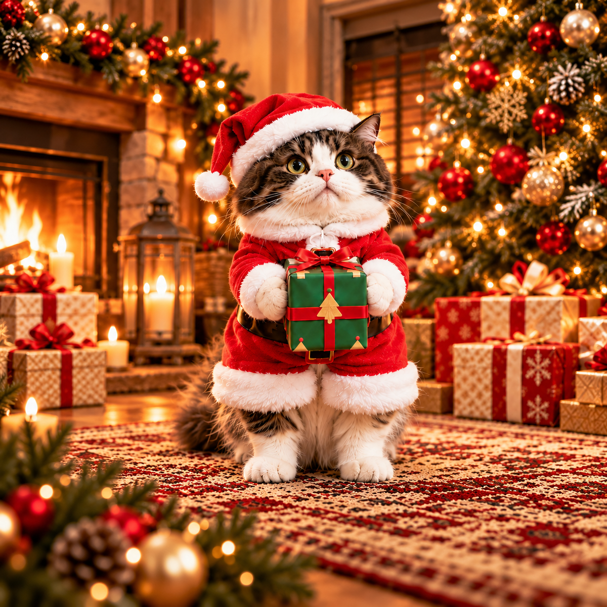 Merry Meow™ Christmas Gift Santa Outfit